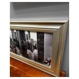 Framed Cityscape Print – 41″ × 17″