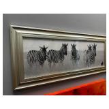 Framed Zebra Print – 41″ × 17″