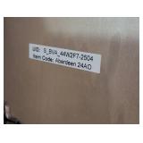 Aberdeen 24 in. Single Sink Antique Oak Bath Vanity with Carrara Marble Top - Cracked Top - Removable