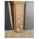 EH PUERTA 24 in. x 80 in. 1-Lite Panel Solid Core White Primed Composite MDF Closet Bi-fold Door with Handle and Hardware