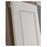 Alexandria Moulding 18 in x 80 in x 1-3/8 in. 2-Panel Raised Square Top, Ovolo Sticking, Pre-Fit and Beveled, Primed Wood Core Door Slab