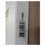 Alexandria Moulding 18 in x 80 in x 1-3/8 in. 2-Panel Raised Square Top, Ovolo Sticking, Pre-Fit and Beveled, Primed Wood Core Door Slab