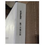 Alexandria Moulding 18 in x 80 in x 1-3/8 in. 2-Panel Raised Square Top, Ovolo Sticking, Pre-Fit and Beveled, Primed Wood Core Door Slab
