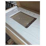 ARIEL Hepburn 72 in. W x 21.5 in. D x 34.5 in. H Bath Vanity Cabinet without Top in Oak WITH Marble Top, No sinks