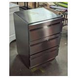 TAZPI 4.9 cu. ft. 24 in. 200-Can Built-in/Freestanding Triple Drawer Outdoor Cooler Fridge, Stainless Steel - Scratch & Dent - New