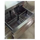 TAZPI 4.9 cu. ft. 24 in. 200-Can Built-in/Freestanding Triple Drawer Outdoor Cooler Fridge, Stainless Steel - Scratch & Dent - New