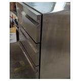 TAZPI 4.9 cu. ft. 24 in. 200-Can Built-in/Freestanding Triple Drawer Outdoor Cooler Fridge, Stainless Steel - Scratch & Dent - New