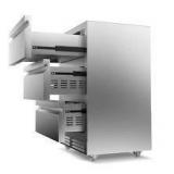 TAZPI 4.9 cu. ft. 24 in. 200-Can Built-in/Freestanding Triple Drawer Outdoor Cooler Fridge, Stainless Steel - Scratch & Dent - New