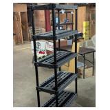 Plano 5 Tier Shelf - 74" H x 36" W x 18" D - Heavy Duty Plastic