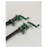 2 Large Pipe Wood Clamps - 67" Capacity - Pony