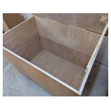 47" L x 32" W x 37" H - Huge Strong Rolling Storage Crate - On Casters