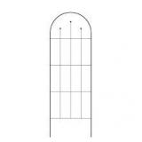 Metal Trellis - Vigoro 80 in. H Wisteria Black Metal Trellis