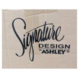 Aldwin 26 in. Gray Rectangle Wood End Table with Lower Shelf