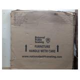 48 in. Grey Plastic Round Folding Banquet Table