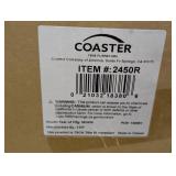 Coaster Retro 5-Piece Round White and Red Wood Top Dining Room (Set Seats-4)