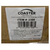 Coaster Retro 5-Piece Round White and Red Wood Top Dining Room (Set Seats-4)