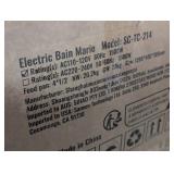 VEVOR 4-Pan Commercial Food Warmer, 4 x 8QT Electric Steam Table with Glass Cover, 1500W Countertop Stainless Steel Buffet Bain Marie 86-185°F Temp Control for Catering, Restaurants, Silver