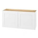 Avondale 36 in. W x 12 in. D x 18 in. H Ready to Assemble Plywood Shaker Wall Bridge Kitchen Cabinet in Alpine White