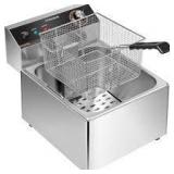 11.6 qt. Extra Large Stainless Steel Countertop Electric Deep Fryer