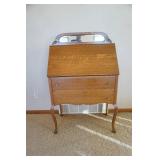 Antique Secretaries Desk With Mirror