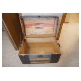 Antique Victorian Dome Top Steamer Trunk