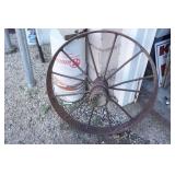 Antique Metal Wagon Wheel