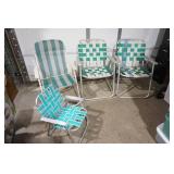 Vintage Lawn Chairs (3 Adult/1 Child)