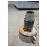 Antique Galvanized Steel Oil Lamp