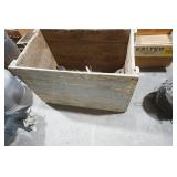 Vintage Wooden Box with Hardware