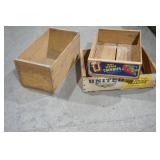 Vintage Fruit Crates (2ct) & Vintage Wooden Box (1ct)
