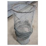 Vintage Galvanized Wire Mesh Minnow Trap