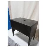 Farmhouse Black Wooden Bench