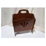 Vintage Wooden Magazine Rack