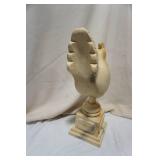 Wooden Chicken Statue