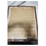 Vintage Framed Embroidered Deer 20"x16.5"