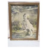 Vintage Lithograph "Home of the Bluebird"