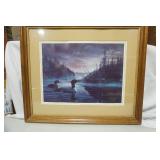 Framed Wildlife Print. "The Sirens Call" 1985. Harold Roe