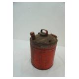 Vintage Galvanized Gas Can, 2.5 gallon (Red)