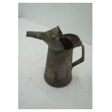 Vintage Galvanized Oil Can with Spout