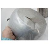 Vintage  Galvanized Minnow Bucket & Aluminum Bucket (does have crack in bottom)