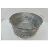 Vintage Galvanized Steel Wash Tub