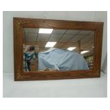 29.5"x19" Wood Framed Mirror