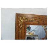 29.5"x19" Wood Framed Mirror