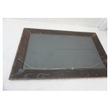 29.5"x19" Wood Framed Mirror