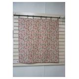 "Farmhouse "Quilted Wall Hang with Rod & Clips