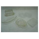 Vintage Clear Glass Serving Dishes