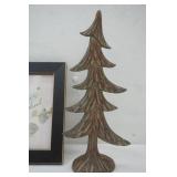 Carved Wooden Pine Tree & Nature Wall Decor