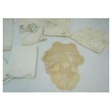 Vintage Doilies, Table Runners, Pillow Cases (off-white/cream color)