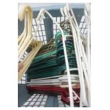 Laundry Basket Full of Hangers