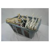 Laundry Basket Full of Hangers